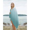 thumbnail image 2 of Turquoise Ombre Beach Towels Oversized Super Absorbent, Teal White Gradient Modern Abstract Art Lightweight Bath Towel Quick Dry Sets For Bathroom/Pool/Rv Camping/Beach Play/Gym Room/Picnic 30"x60", 2 of 8