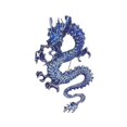 thumbnail image 2 of Eoperou Enamel Dripping Oil Brooch Chinese Landing Dragon Domineering Mighty Men's And Women's Coat Brooch Accessories, 2 of 8