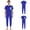 Royal Blue, variant on Men's Anti-Strip Adaptive Short Sleeve Back Zipper Dementia Jumpsuit Alzheimers Clothing Royal Blue XL