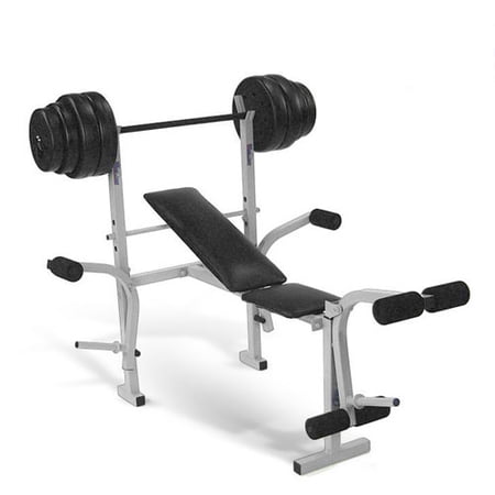 US Weight 80-Pound Weight and Bench Combo
