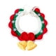 thumbnail image 1 of Collar de gato tejido a mano, babero de crochet para gatos y perros pequeños y medianos Copo de nieve de navidad, 1 of 9