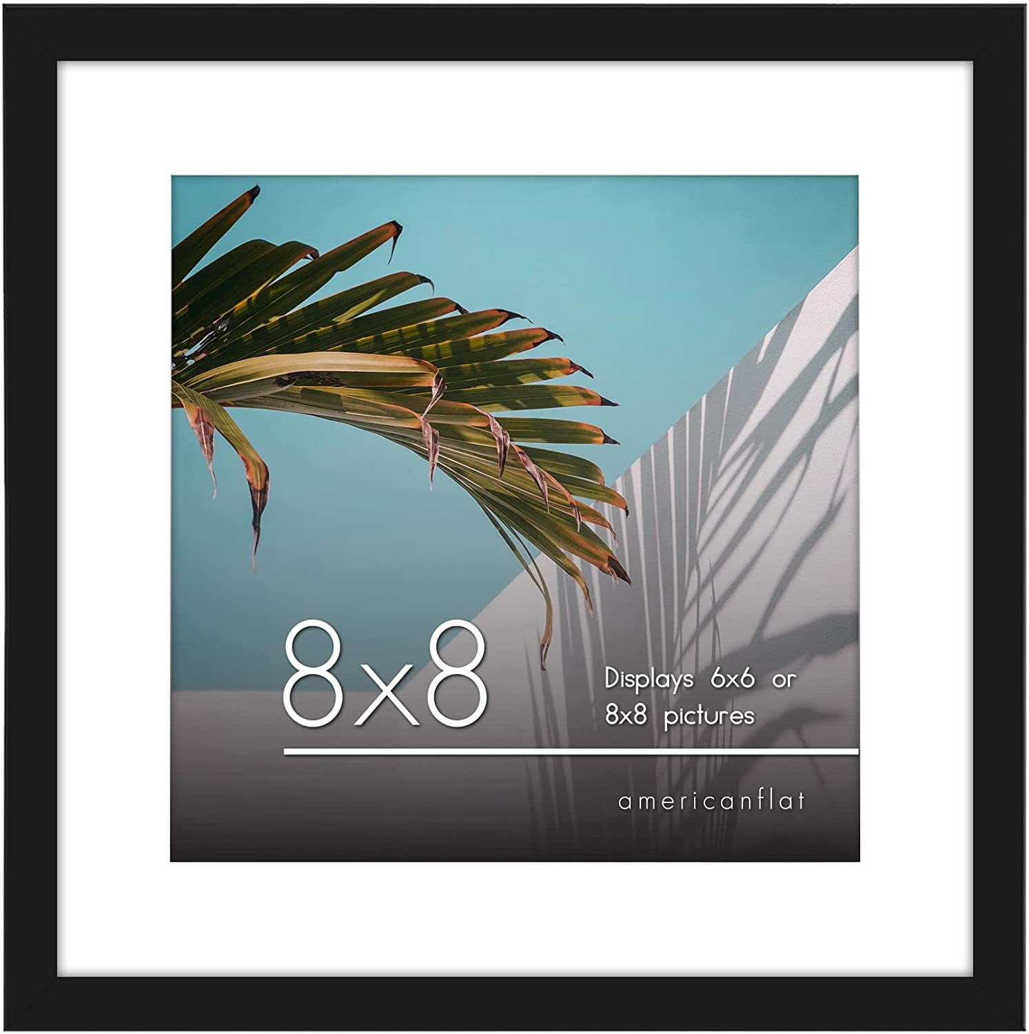 8x8 for 6x6 INCH SQUARE PHOTO MOUNT PACK OF 5-ICE WHITE COLOUR ART PRINT FRAME 
