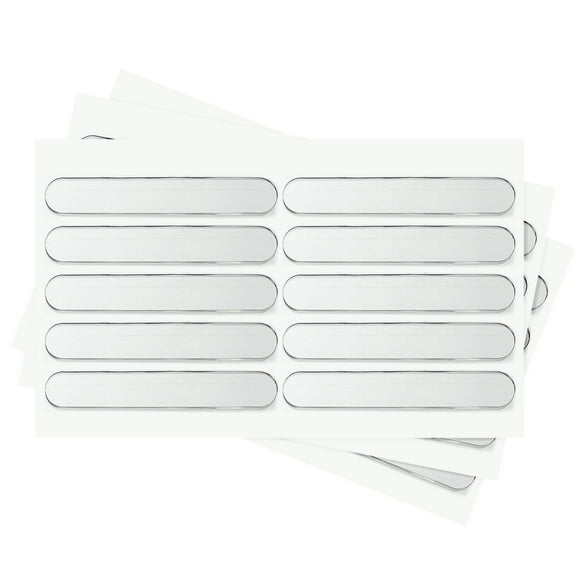 Uxcell 60Pcs Cabinet Door Bumper 2.5"x0.4" Self Adhesive Rubber Bumper Stripes Clear