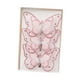 thumbnail image 1 of 3 decoraciones navideñas de mariposas con imágenes prediseñadas de mariposas decorativas con brillantina rosa claro, 1 of 9
