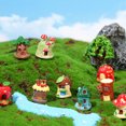 thumbnail image 2 of 10 Uds. Casa de árbol, micropaisajismo, maceta de flores suculentas, accesorios, decoración de pasteles, decoración de mesa, 2 of 5
