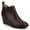 Oxblood, variant on Womens Mylee Medium and Wide Width Pull On Wedge Booties