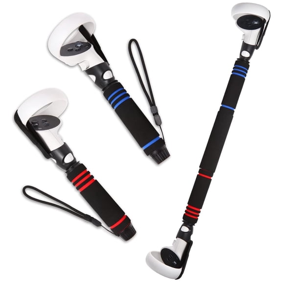VR Handle Attachments for Meta/Oculus Quest 2 Gorilla Tag Accessories,VR Gorilla Tag Long Arms Grips for Meta Quest 2 Beat Saber Golf Club Baseball and VR Games