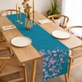 thumbnail image 4 of Spring Floral Table Runner Watercolor Pink Cherry Blossom Branches Blue Tablerunners 13 x 90 Inch, Table Decorations Tabletop Scarf for Summer Gathering Holiday Farmhouse Kitchen Dining Decor, 4 of 8
