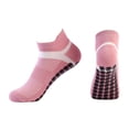 thumbnail image 2 of QLEICOM No Show Socks Womens,Non-Slip Yoga Socks with Dots and Breathable Toe for Enhanced Grip Short Ankle Socks Provide Barefoot Feel with Secure Floor Pink, 2 of 2