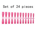 thumbnail image 3 of Seitruly 24 piezas Extra largas Prensa en uñas Artificial DIY Sólido Duradero Francés Elegante Uñas acrílicas para salones de manicura Arte Cubierta Juegos de manicura 3 rosa Seitruly CE011405-03, 3 of 6