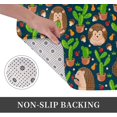 thumbnail image 3 of Front Door Mat Cactus Hedgehog Bedroom Entryway Rug Non-Slip Washable Indoor Carpet Doormat Decorative Low Profile Area Rug for Home Living Room Bedroom Laundry Floor Decor, 24 x 16 Inch, 3 of 7