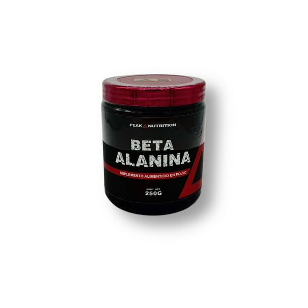 Beta Alanina PEAK Nutrition 250 g – Suplemento alimenticio en polvo para alto rendimiento físico y resistencia muscular