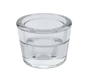 Mainstays Clear Glass Tealight and Taper Candle Holder