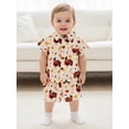 thumbnail image 4 of BemeyourBBs Toddler Baby Boy Thanksgiving Outfit Turkey Short Sleeve Shirts Shorts, 4 of 8