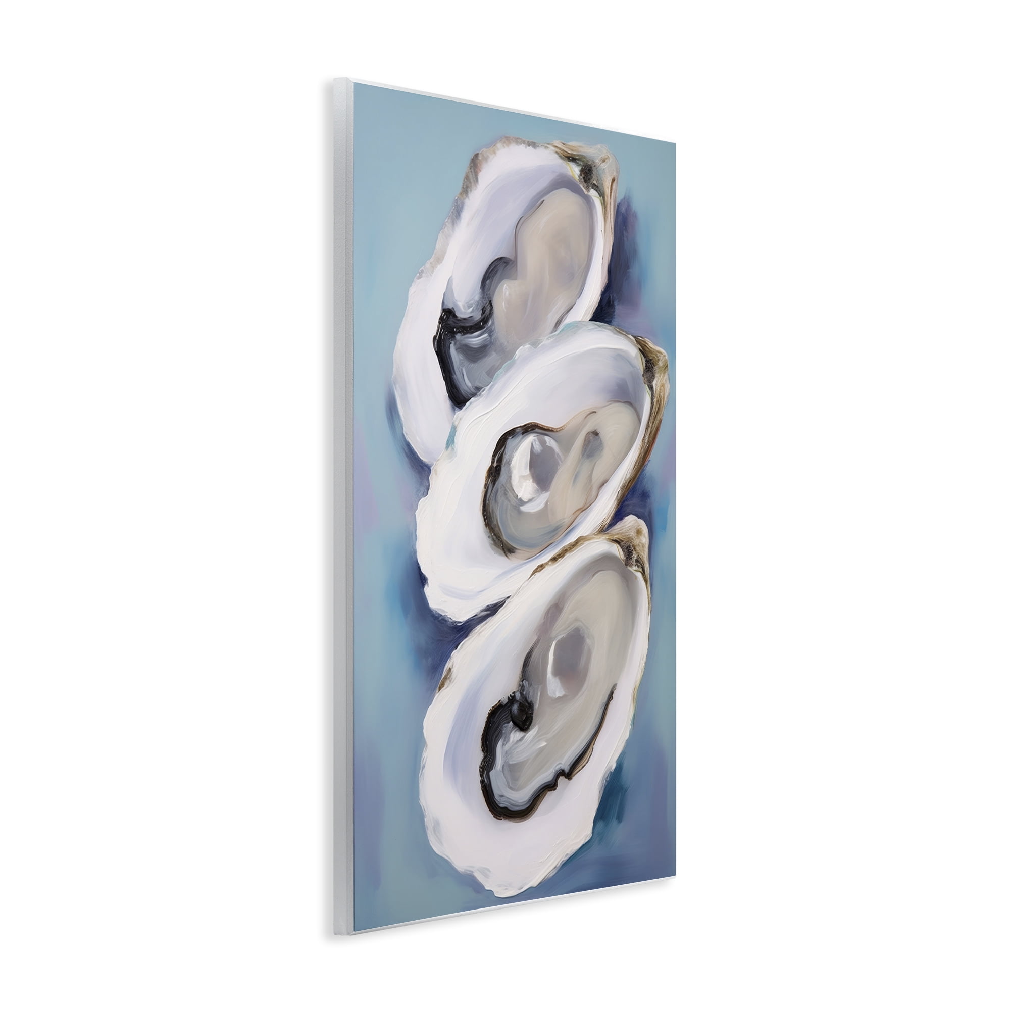 Stupell Industries Three Oyster Shells Animals & Insects Painting Unframed Art Print Wall Art, 10 x 15