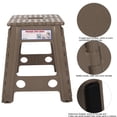 thumbnail image 2 of Rdeghly Portable Living Plastic Dots Folding Step Stool Anti-slip Foldable Adults Chair, Anti-slip Stool, Portable Stool, 2 of 8