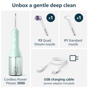 Philips Sonicare Cordless Power Flosser 3000 - Mint Green, HX3826/24