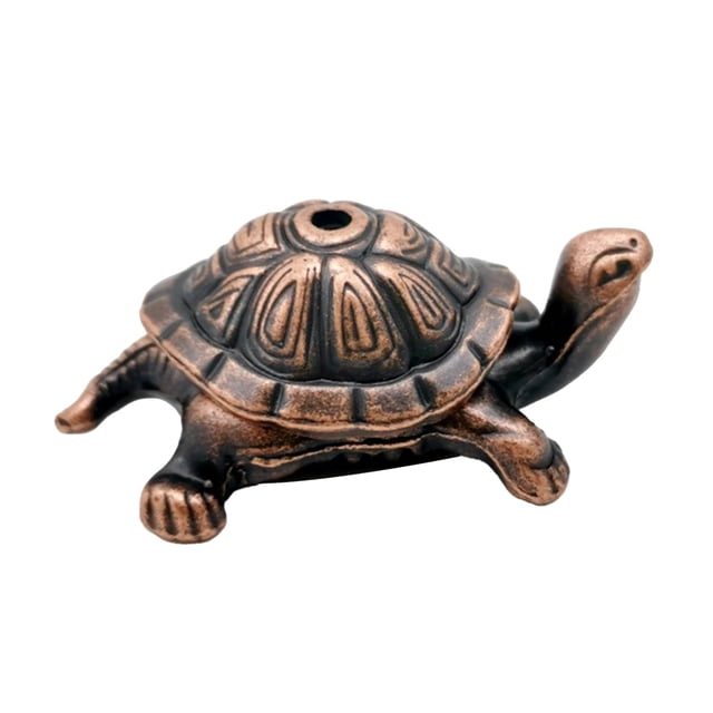 Incense Stick Holder Metal Turtle Shape With 0.2 cm Diameter Insert Hole For Bedroom Living Room Office Use
