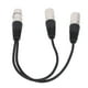 thumbnail image 5 of Divisor de Cable Xlr, Conector XLR Hurbra de 3 Pinos un Doble Xlr Macho, Cable en y, Divisor de Cable de Micrófono Equilibrio, Para Mizclador, Amplificador de Potencia, 30 cm, 5 of 7