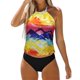 thumbnail image 1 of Gibobby Conjunto de Bikini para Mujer Conjunto de traje de baño de dos piezas para mujer Conjunto de playa de bikini de dos piezas con estampado de puest(V,XL), 1 of 5