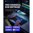 thumbnail image 5 of Donner Teclado Controlador MIDI USB-C, Mini Teclado MIDI Portátil de 25 Teclas con 8 Pads de Batería, Pantalla OLED, 16 Escalas Inteligentes, Arpegio, Reproducción, 4 Software DAW y 40 Cursos de Enseñ, 5 of 5