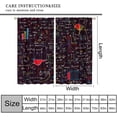 thumbnail image 2 of School Math Formula Curtains,Students Return to Campus Geometric Pattern,Math Equation Formula Colorful Printing Blackout Curtains for Classroom Dormitory Kids Boys Bedroom 27.5x63in,2 Panel Set, 2 of 6