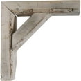 thumbnail image 2 of Ekena Millwork 3 1/2"W x 8"D x 8"H Vintage Farmhouse Bracket, Barnwood Decor Collection, Chalk Dust White (6-Pack), 2 of 5