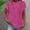 A1 Hot Pink, variant on Gauze Shirts for Women,Linen Tops for Women Summer Tops V Neck Button Down Blouse Short Sleeve Office Work Tops Vintage Vacation Tees Tunic Tops Cotton Gauze Tops Muslin Shirt Peasant Tops