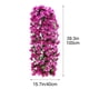 thumbnail image 3 of Guirnalda de pared colgante de flores violetas artificiales para bodas, decoración del hogar y eventos, ramos reutilizables de seda de orquídeas y glicinas, 3 of 6