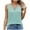 Green, variant on Womens Tank Tops Summer Sleeveless Ribbed Knit Sexy Shirts Casual Cut Out Ring Keyhole Neck Tanks Green XXL