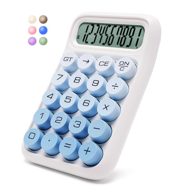 Interruptor mecánico Calculator Exlliy de 10 dígitos con pantalla LCD grande