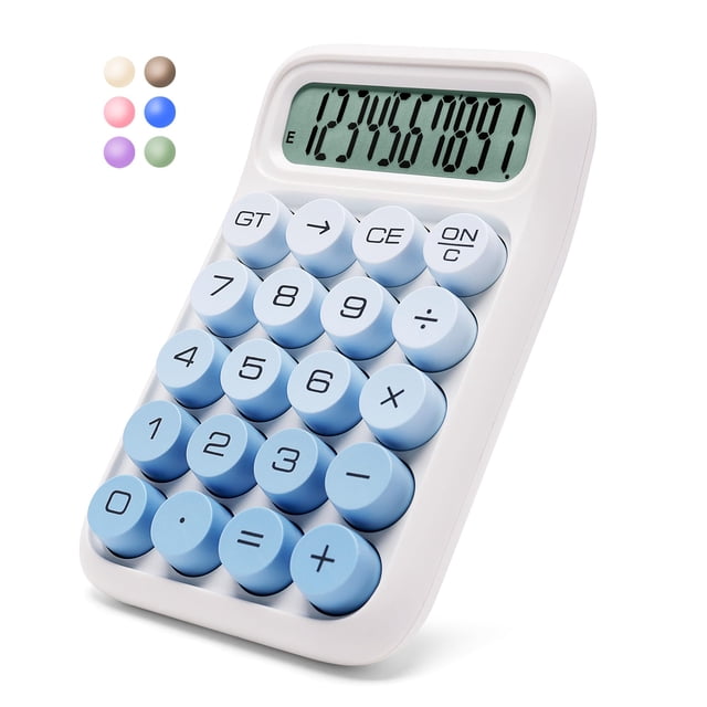 Interruptor mecánico Calculator Exlliy de 10 dígitos con pantalla LCD grande
