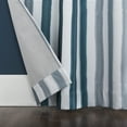 thumbnail image 4 of Sun Zero Pippa Stripes 100% Blackout Grommet Single Curtain Panel in Blue, 4 of 7