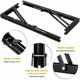thumbnail image 2 of Parts Black Wall Folding Bracket, 500 x170mm Folding Console Bracket Bracket, Heavy Duty Folding Bracket, Folding Shelf Bracket Supports for Garage Wo, 2 of 5