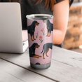 thumbnail image 4 of 20 Oz Rottweiler Dogs with Flowers Coffee Tumbler Double Wall Insulated Stainless Steel Water Bottle | Metal Reusable Thermoses Flask with Cup Cap | Leak & Sweat Proof with Anti-Dust Lid, 4 of 7