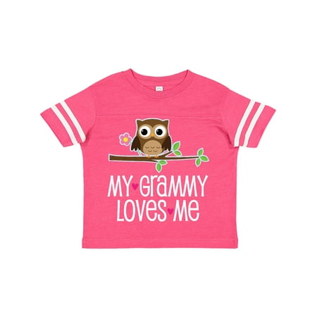 

Inktastic My Grammy Loves Me Owl Gift Toddler Toddler Girl T-Shirt