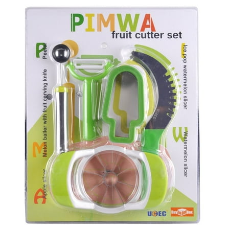 - UCEC 5 in 1 Melon Slicer,Melon Cutter, Melon Baller and Fruit Carving Knife, Safe & Sturdy for Family, Party Used