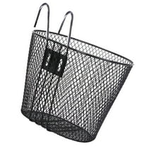 PAMINGONO Metal Bicycle Basket Bicycle Basket Black Iron 1Set 32x25cm