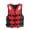 Red, variant on Adult Life Jacket Kayak Vest Women's Men's Adjustable Safety Jacket Swim Vest Buoyancy Aid Jacket for Fishing Sailing Surfing Boating Kayaking for Water Sports