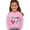 E-Pink, variant on Youth Printed Long Sleeve Sweatshirt Casual Pullover with Sporty Graphic for Everyday Wear, Soft Polyester Top for School and Outdoor, Outfit for Junior and Teens,Pink 2Y