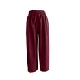thumbnail image 5 of jiaxiM Womans Dress Pants High Waist Palazzo Capri Pants for Women Drawstring Lightweight Womens Trousers Lounge Pants Women for Summer, 5 of 6