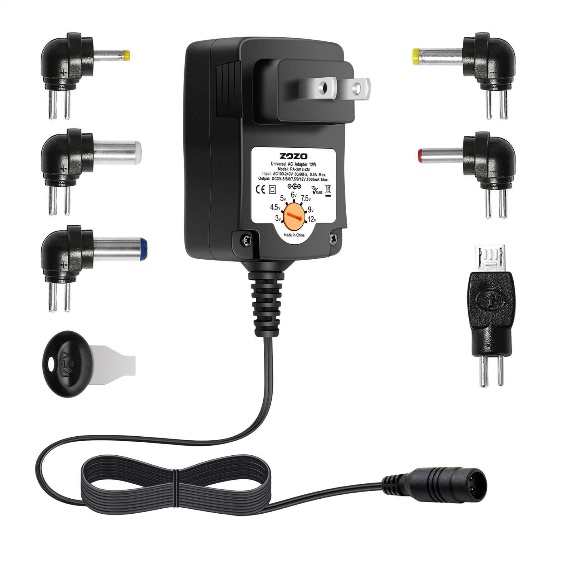 12 V DC 1000 mA CCTV Caméra Regulated Switch Mode Power Supply 12 W UK Plug 