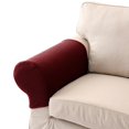 thumbnail image 2 of 1 Par Muebles Sofá Reposabrazos Cubierta Antideslizante Poliéster Spandex Protección Para Sillón 10 Pasadores borgoña Macarena Cubiertas de reposabrazos de sofá, 2 of 8