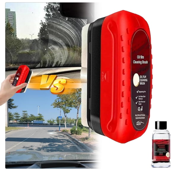 Tactical Windshield Cleaner, Clear Vision Glass Cleaner, Windshield Cleaner, Anti-Fog Glass Cleaner (with a 50ml refill), Improves Clarity.