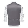 thumbnail image 3 of COOFANDY Men's V-Neck Suit Vests Fashion Formal Slim Fit Business Dress Vest Waistcoat, 3 of 9