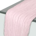 thumbnail image 1 of Camino de mesa de tela de queso rústico Unique Bargains para decoración de bodas y fiestas de cumpleaños 118.11"L x 35.43"W Rosa claro, 1 of 6