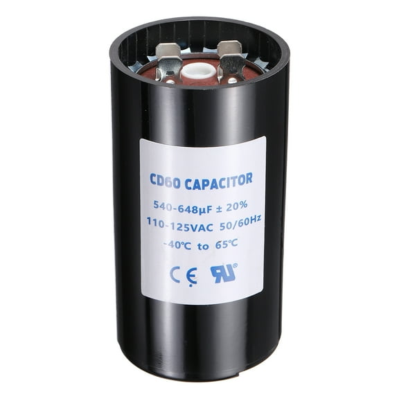 CD60 Capacitor 540-648 UF/Mfd 110-125 VAC 50/60 Hz for Electric Motor Starting