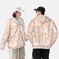 thumbnail image 3 of Rocae Geese and Flower Print Breathable Sun Protection Hoodie Quick-Dry Lightweight Long Sleeve Hoodie Unisex Running Sports Shirt X-Large, 3 of 9