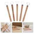 thumbnail image 5 of KAKOWELY 5Pcs Pottery Handle Making Tool Clay Tool Pottery Scraping Tool Ceramic Sculpture Tool Clay Sculpture Tool,4.72X"X0.79"X0.39", 5 of 5