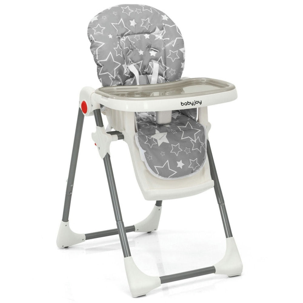 GVN Folding Baby High Dining Chair with 6-Level Height Adjustment-Gray, Compact and Portable High Chair, Foldable High Chair, Portable High Chair GVN Folding Baby High Dining Chair with 6-Level Height Adjustment-Gray, Compact and Portable High Chair, Foldable High Chair, Portable High Chair